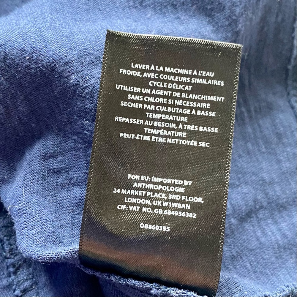 SOLD 💕Anthropologie Embroidered Julieta Ruffle Neck Top - Picture 8 of 10